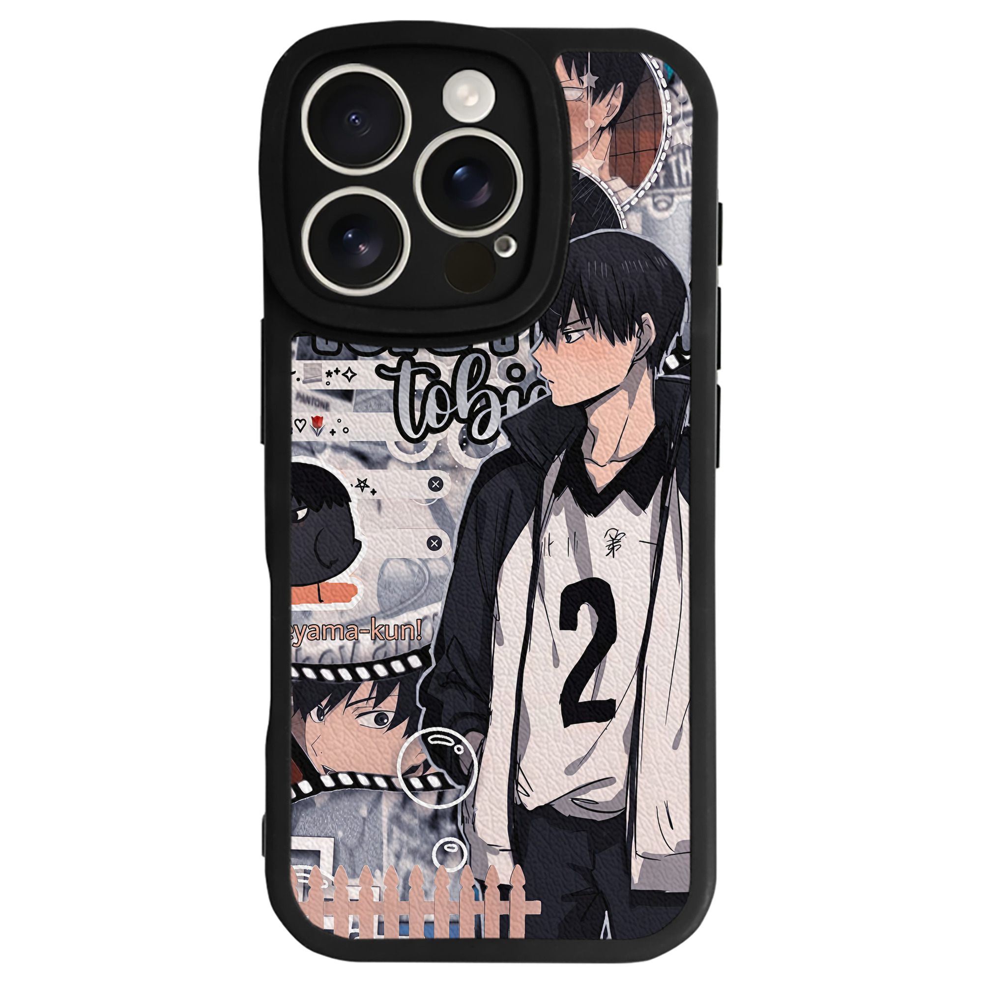 （画像用） ハイキュー!! Haikyu!! 【iPhone 16シリーズ対応】シリコンスマホケース（レザー調） 材質：シリコン